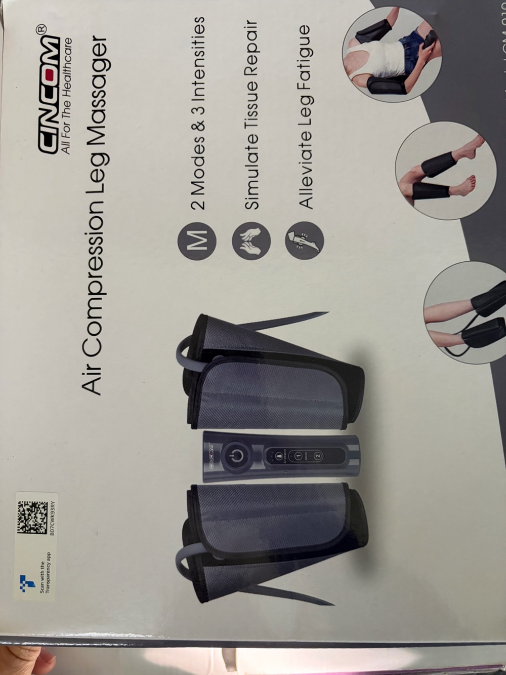 Air Compression Leg Massager - Gray